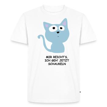 Swing Cat - T-shirt Premium bio Homme - blanc - Devant - Nico (187cm)