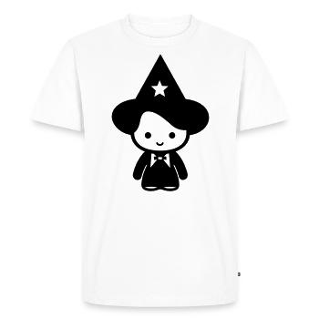 Sorcier - T-shirt Premium bio Homme - blanc - Devant - Nico (187cm)