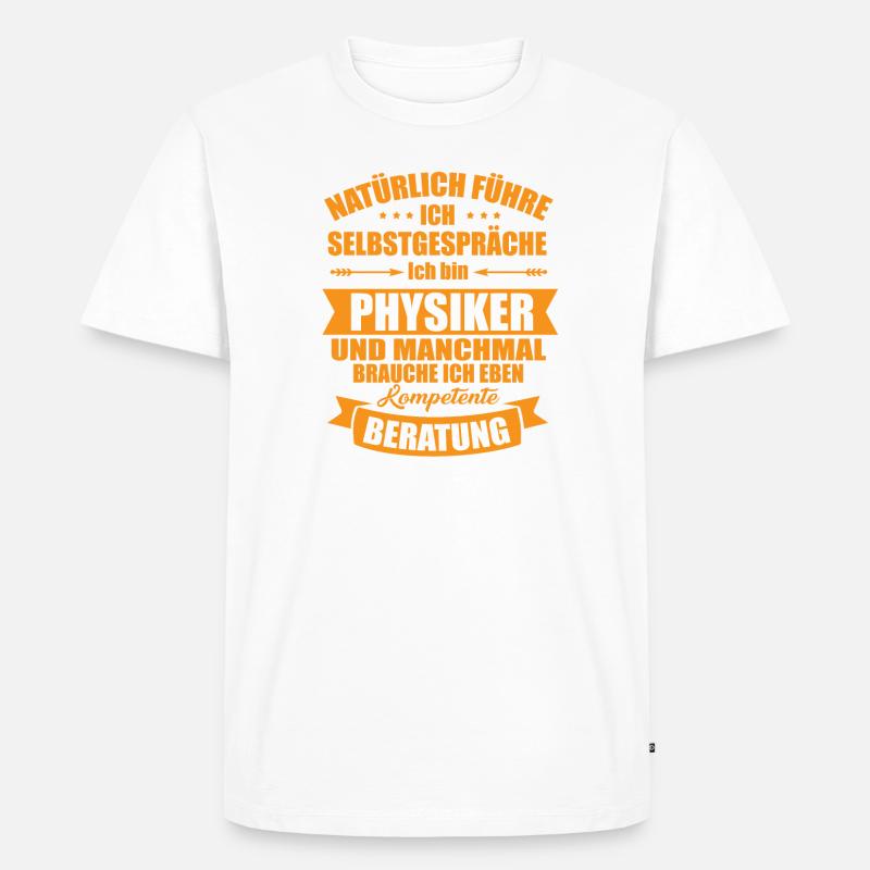 Physik - Männer Premium Bio T-Shirt - Weiß