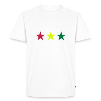Reggae - T-shirt Premium bio Homme - blanc - Devant - Nico (187cm)