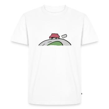 conduire la voiture - T-shirt Premium bio Homme - blanc - Devant - Nico (187cm)
