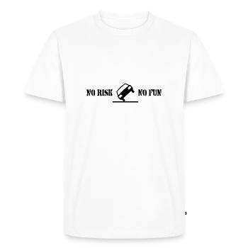 Pas de risque pas de plaisir drôle cadeau tuning voiture - T-shirt Premium bio Homme - blanc - Devant - Nico (187cm)