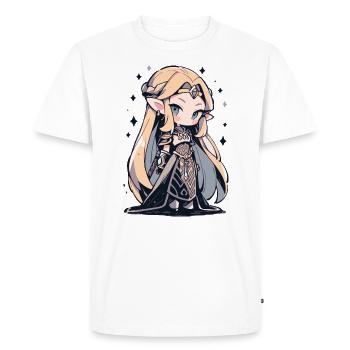Princesse Chibi mignonne - Conception de conte de fées mignon - T-shirt Premium bio Homme - blanc - Devant - Nico (187cm)