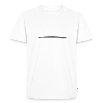 ligne métal argent ligne - T-shirt Premium bio Homme - blanc - Devant - Nico (187cm)