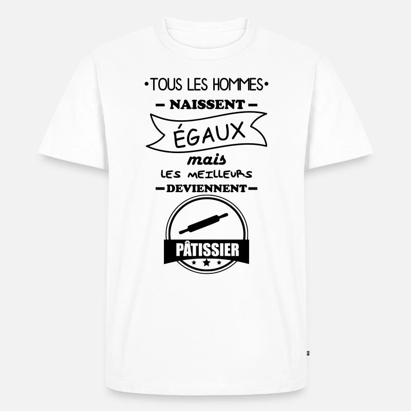 Gebäckmann, Gebäckgeschenk, Gebäck - Männer Premium Bio T-Shirt - Weiß