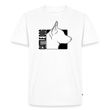 Profil de chien de bouvier Chien de troupeau Chiens Chien Wilsigns - T-shirt Premium bio Homme - blanc - Devant - Nico (187cm)