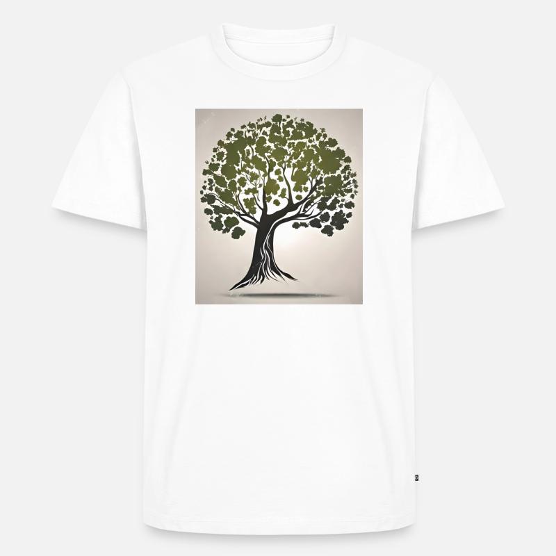 Eco tree - Männer Premium Bio T-Shirt - Weiß