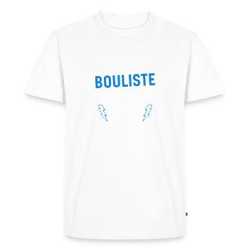 Bouliste Génial - T-shirt Premium bio Homme - blanc - Devant - Nico (187cm)