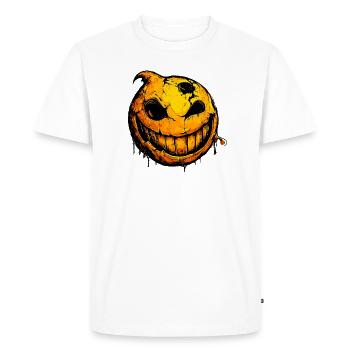 Design Naughty Face - Men's Premium Organic T-Shirt - white - Front - Nico (187cm)