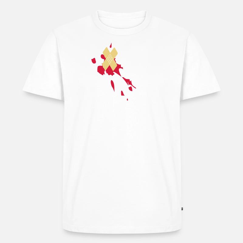 Pflaster Blutspritzer 2c - T-shirt Premium bio Homme - undefined