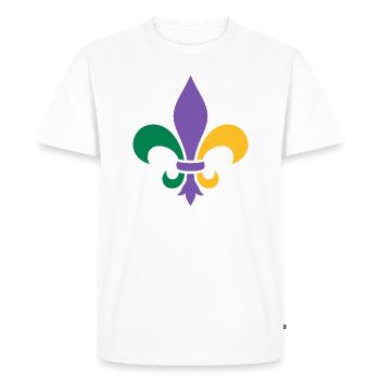 Mardi Gras - T-shirt Premium bio Homme - blanc - Devant - Nico (187cm)