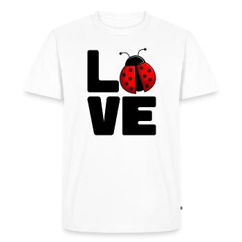 Ladybug - Men's Premium Organic T-Shirt - white - Front - Nico (187cm)