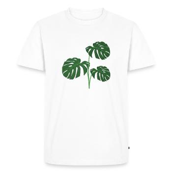 plante - T-shirt Premium bio Homme - blanc - Devant - Nico (187cm)