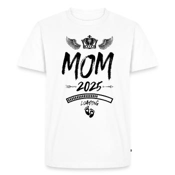Mom 2025 Loading Mom Saying - Men's Premium Organic T-Shirt - white - Front - Nico (187cm)