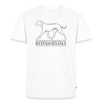 RHODESIAN RIDGEBACK Lion Dog Dogs Dog Wilsigns - Men's Premium Organic T-Shirt - white - Front - Nico (187cm)