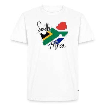 Afrique du Sud - T-shirt Premium bio Homme - blanc - Devant - Nico (187cm)