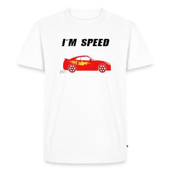 Voiture de sport - Speed Red, pour les enfants - T-shirt Premium bio Homme - blanc - Devant - Nico (187cm)