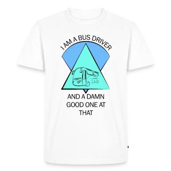 Bus Bus Driver School Bus Bus Bus Bus Driver - Men's Premium Organic T-Shirt - white - Front - Nico (187cm)
