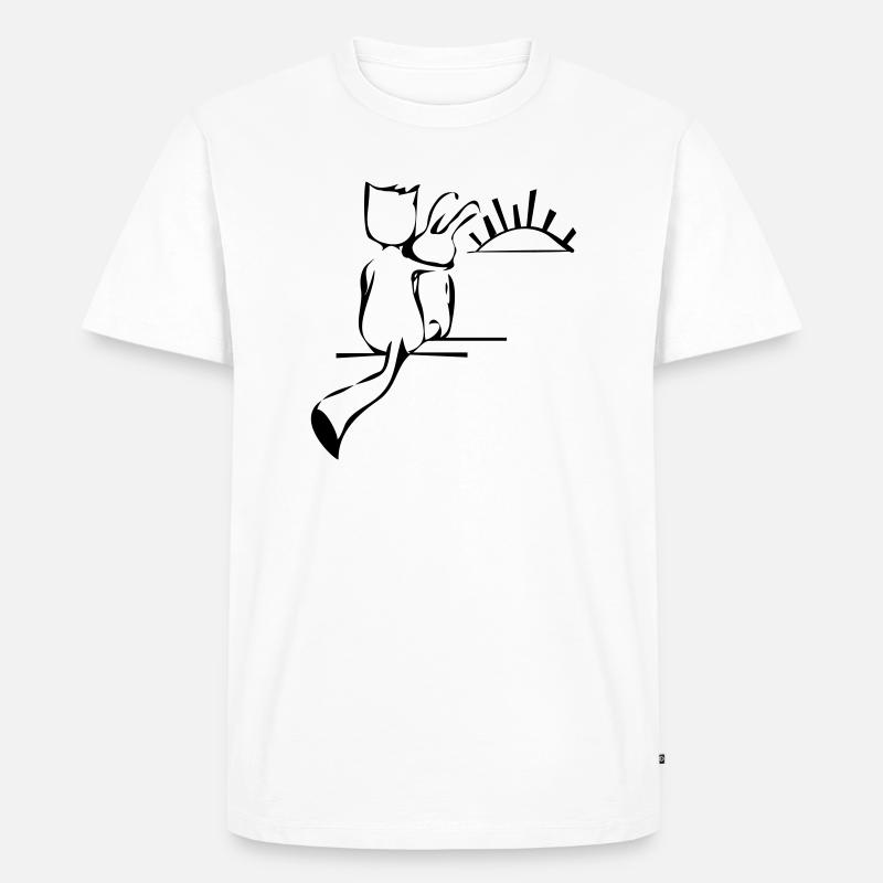 Freundschaft - Männer Premium Bio T-Shirt - Weiß