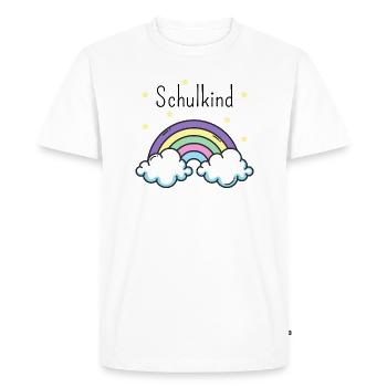 Back to school. Schulkind - Men's Premium Organic T-Shirt - white - Front - Nico (187cm)