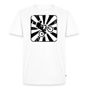 Bike - Men's Premium Organic T-Shirt - white - Front - Nico (187cm)