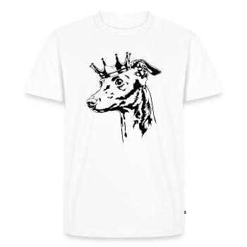 ITALIAN WIND CHIME Crown Greyhound Wilsigns - Men's Premium Organic T-Shirt - white - Front - Nico (187cm)