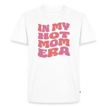 À l’époque de ma maman sexy - T-shirt Premium bio Homme - blanc - Devant - Nico (187cm)