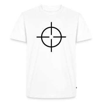 Rifle Sight - Men's Premium Organic T-Shirt - white - Front - Nico (187cm)