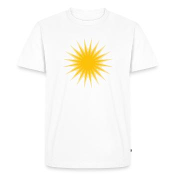 Sun - Men's Premium Organic T-Shirt - white - Front - Nico (187cm)