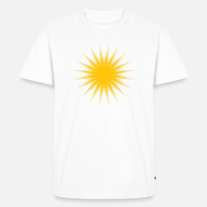 sol - Männer Premium Bio T-Shirt - Weiß