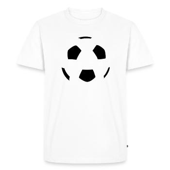 soccer ball / fussball / fùtbol - T-shirt Premium bio Homme - blanc - Devant - Nico (187cm)