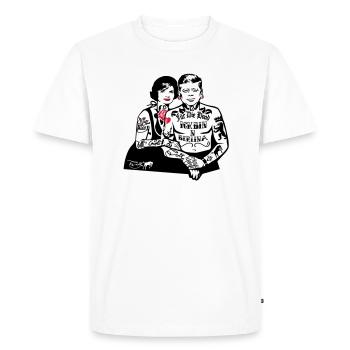 Pour The Hood - Berlin (pour les fonds clairs) - T-shirt Premium bio Homme - blanc - Devant - Nico (187cm)