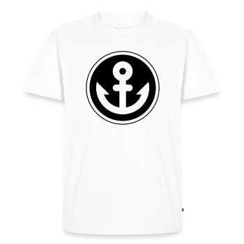 ancre - T-shirt Premium bio Homme - blanc - Devant - Nico (187cm)