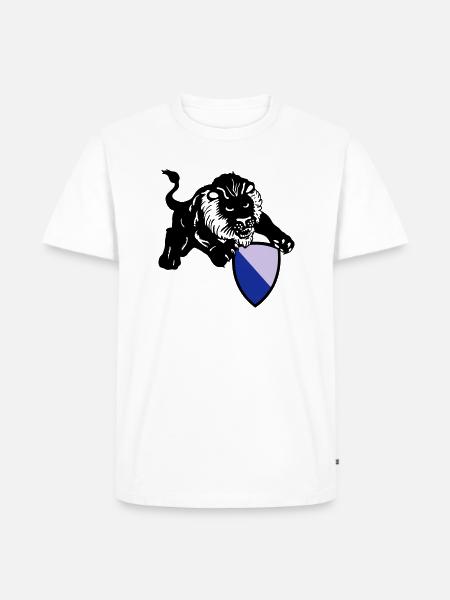 zürich löwe - Männer Premium Bio T-Shirt - Weiß