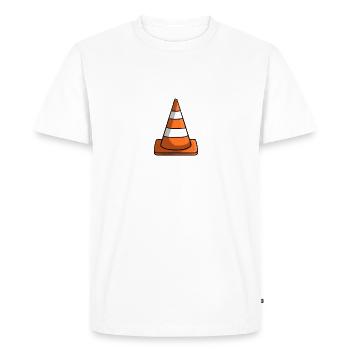 Illustration du cône - T-shirt Premium bio Homme - blanc - Devant - Nico (187cm)