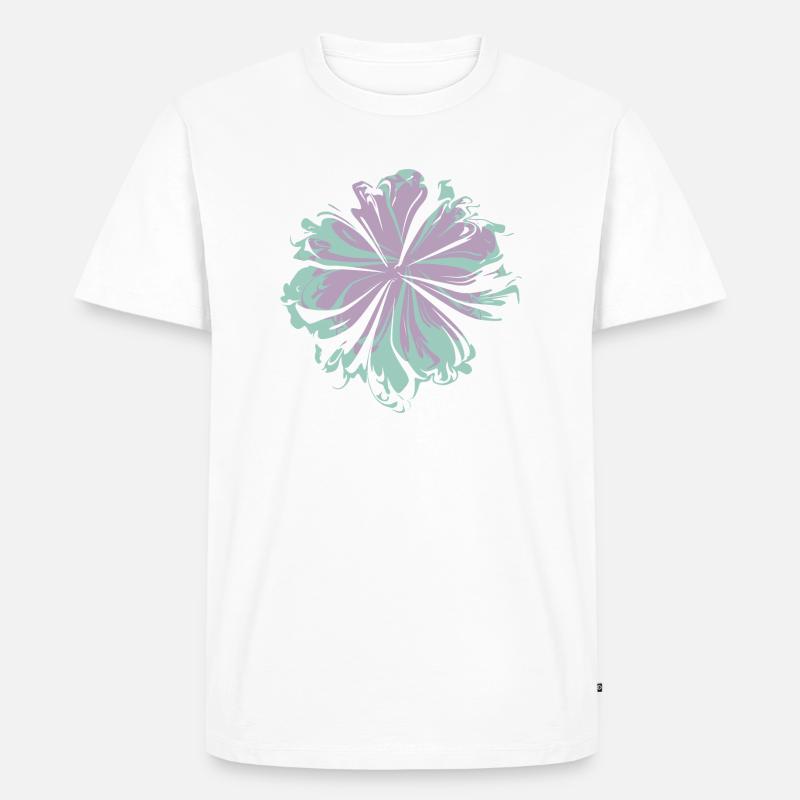 Eisblüte - Männer Premium Bio T-Shirt - Weiß