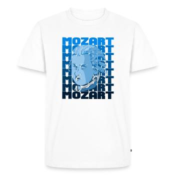 Mozart - T-shirt Premium bio Homme - blanc - Devant - Nico (187cm)