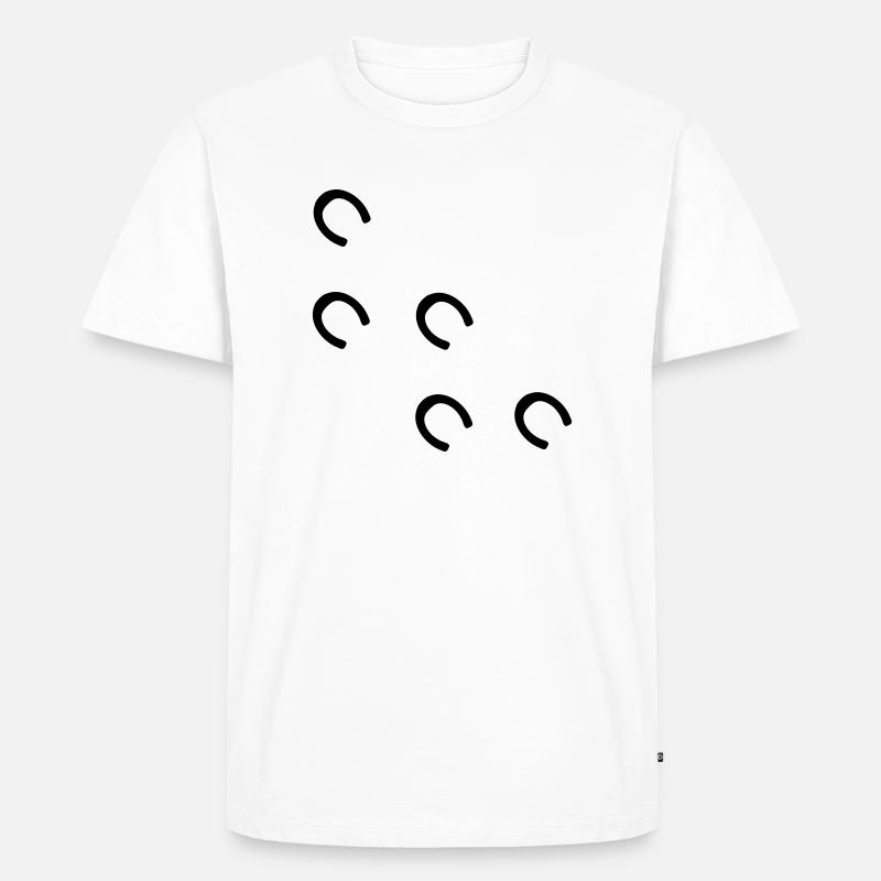 pferd - Männer Premium Bio T-Shirt - Weiß