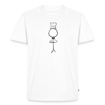 cuisinier cuisinier - T-shirt Premium bio Homme - blanc - Devant - Nico (187cm)