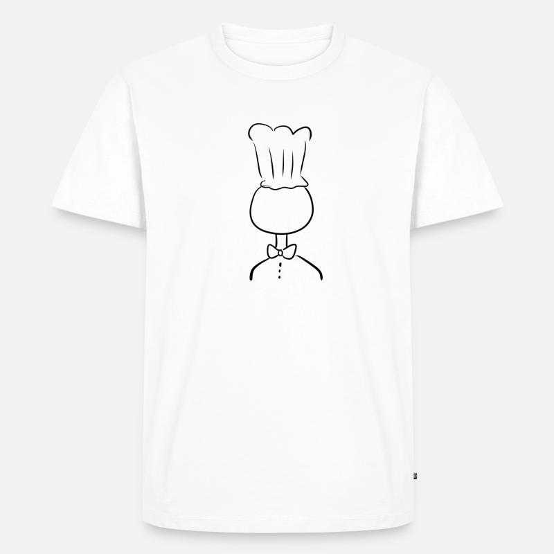 Koch Kochen - Männer Premium Bio T-Shirt - Weiß