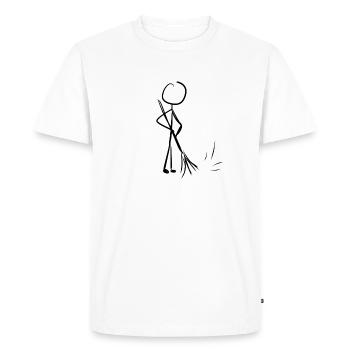Cleaning Cleaner - Men's Premium Organic T-Shirt - white - Front - Nico (187cm)