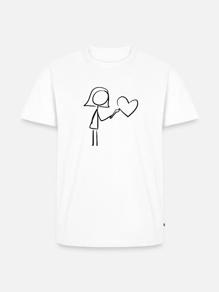 Artist drawing - Men's Premium Organic T-Shirt - white