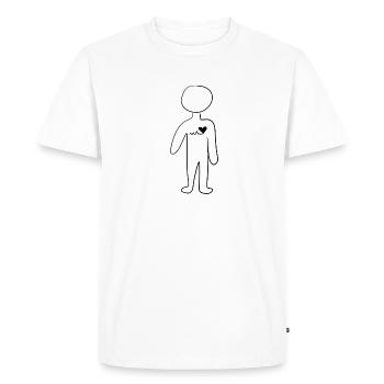 Health Body - Men's Premium Organic T-Shirt - white - Front - Nico (187cm)