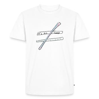 Equation Calculation - Men's Premium Organic T-Shirt - white - Front - Nico (187cm)