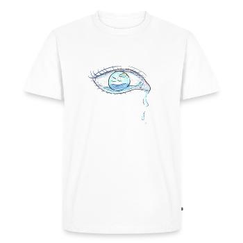 tear water - Men's Premium Organic T-Shirt - white - Front - Nico (187cm)