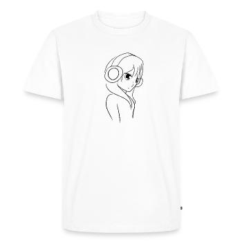 manga anime - T-shirt Premium bio Homme - blanc - Devant - Nico (187cm)