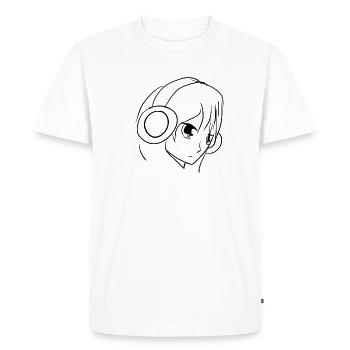 manga anime - T-shirt Premium bio Homme - blanc - Devant - Nico (187cm)