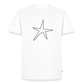 étoiles étoilées - T-shirt Premium bio Homme - blanc - Devant - Nico (187cm)