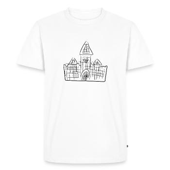 murs du château - T-shirt Premium bio Homme - blanc - Devant - Nico (187cm)