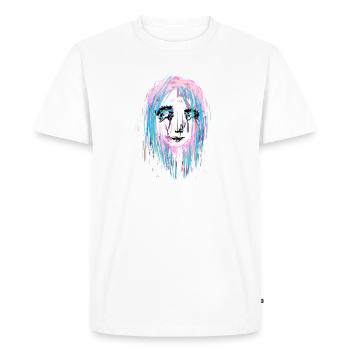pleurs abstraits - T-shirt Premium bio Homme - blanc - Devant - Nico (187cm)